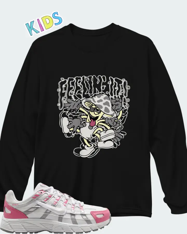 Nike P-6000 GS Off-White Peony Matching Kid's Long Sleeve T-Shirt
