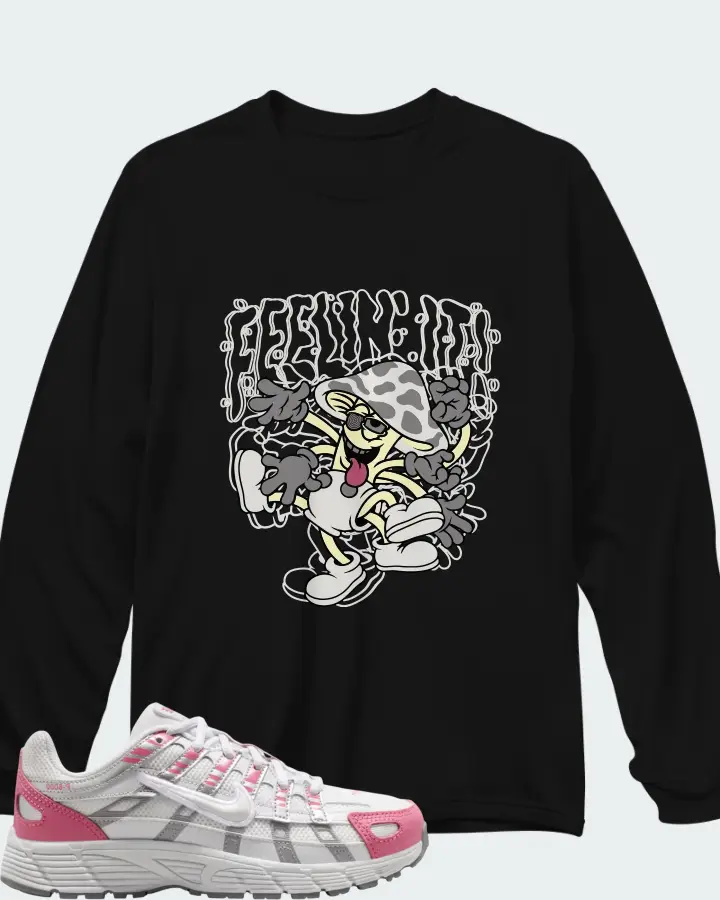 Nike P-6000 GS Off-White Peony Matching Long Sleeve T-Shirt