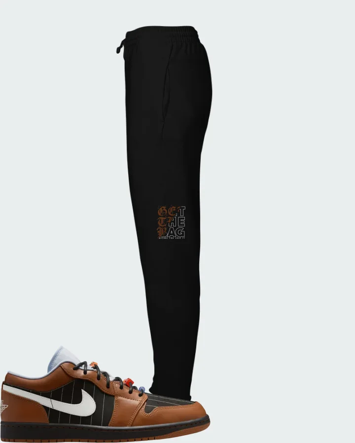 Air Jordan Low SE Black Light British Tan Matching Joggers