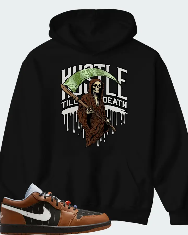 Air Jordan Low SE Black Light British Tan Matching Hoodie