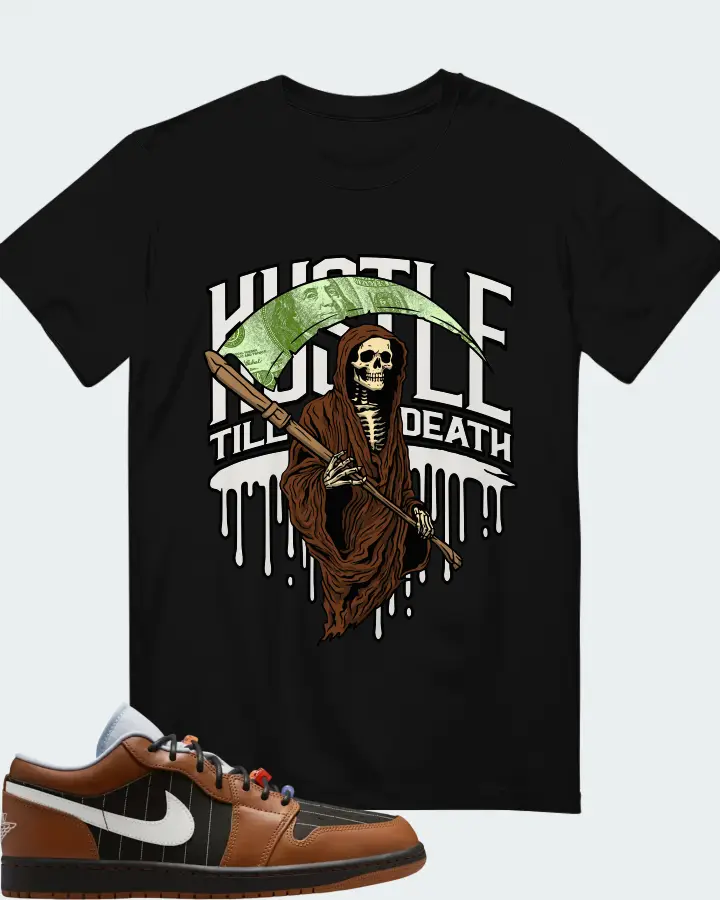 Air Jordan Low SE Black Light British Tan Matching T-Shirt