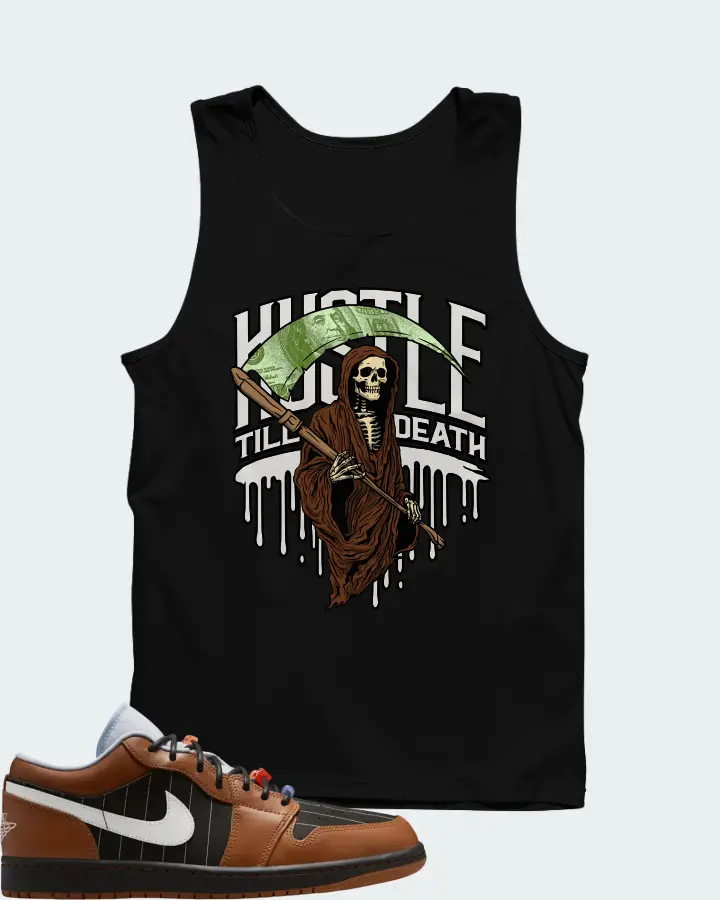 Air Jordan Low SE Black Light British Tan Matching Tank Top