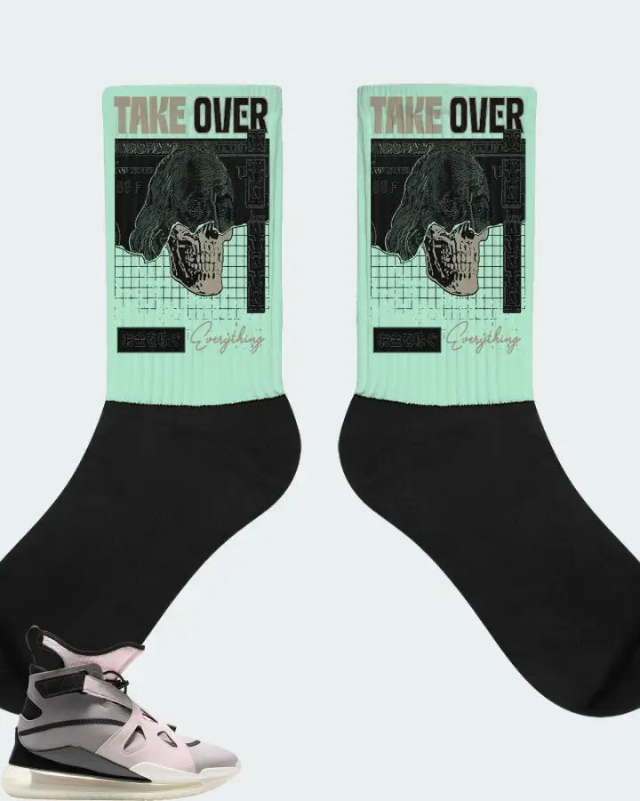 Jordan Air Latitude 720 Sneaker Matching Mint Socks - Take Over