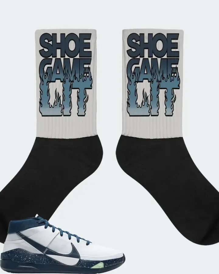Nike KD 13 Sneaker Matching Grey Socks - Shoe Game Lit Refreshed