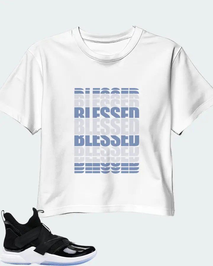 Nike LeBron Soldier 12 SFG Sneaker Matching White Crop Top - BLESSED Many Times