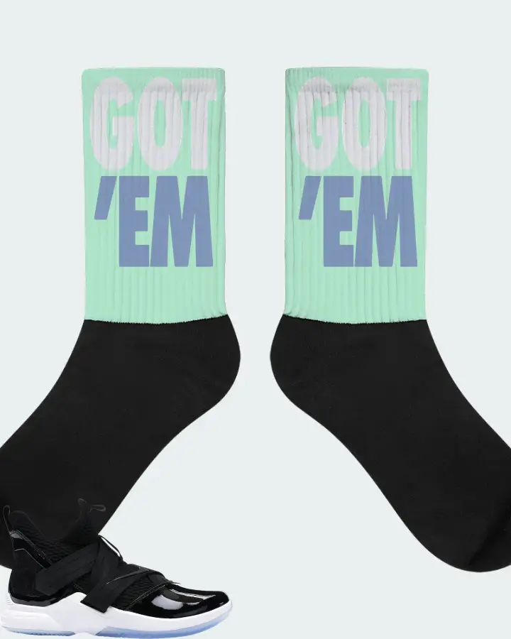 Nike LeBron Soldier 12 SFG Sneaker Matching Mint Socks - Got Em
