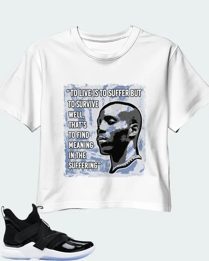 Nike LeBron Soldier 12 SFG Sneaker Matching White Crop Top - DMX Suffer Quote