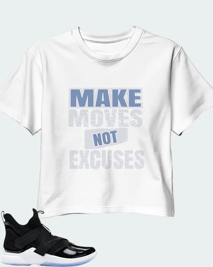 Nike LeBron Soldier 12 SFG Sneaker Matching White Crop Top - Make Moves Not Excuses