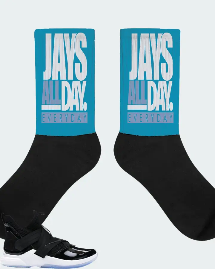 Nike LeBron Soldier 12 SFG Sneaker Matching Aqua Socks - Jays All Day
