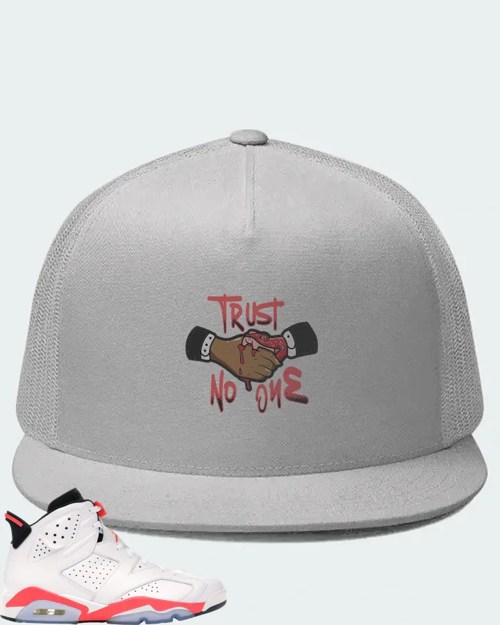 Jordan 6 Retro Sneaker Matching White Hat - Trust No One