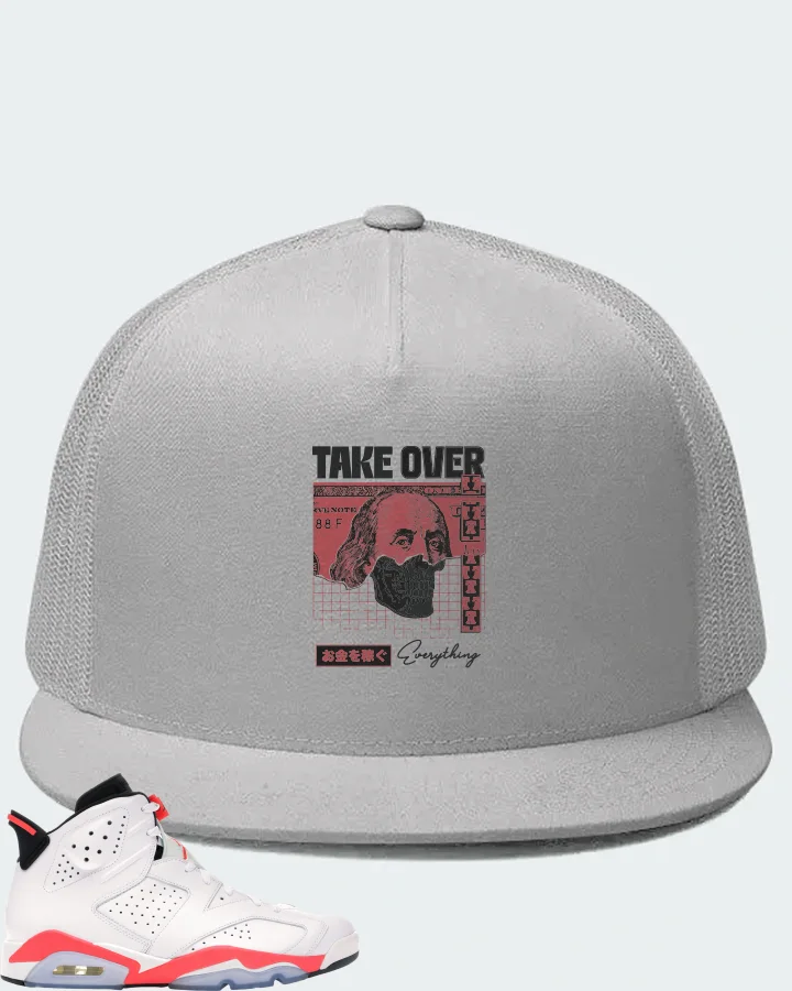 Jordan 6 Retro Sneaker Matching White Hat - Take Over