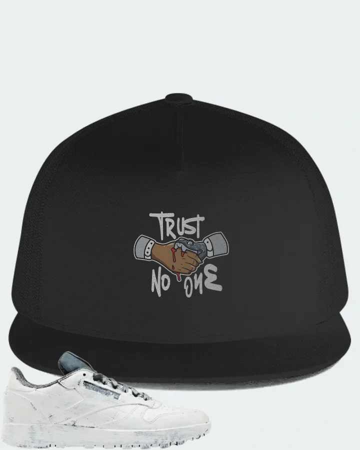 Reebok Classic Leather Tabi Sneaker Matching Black Hat - Trust No One