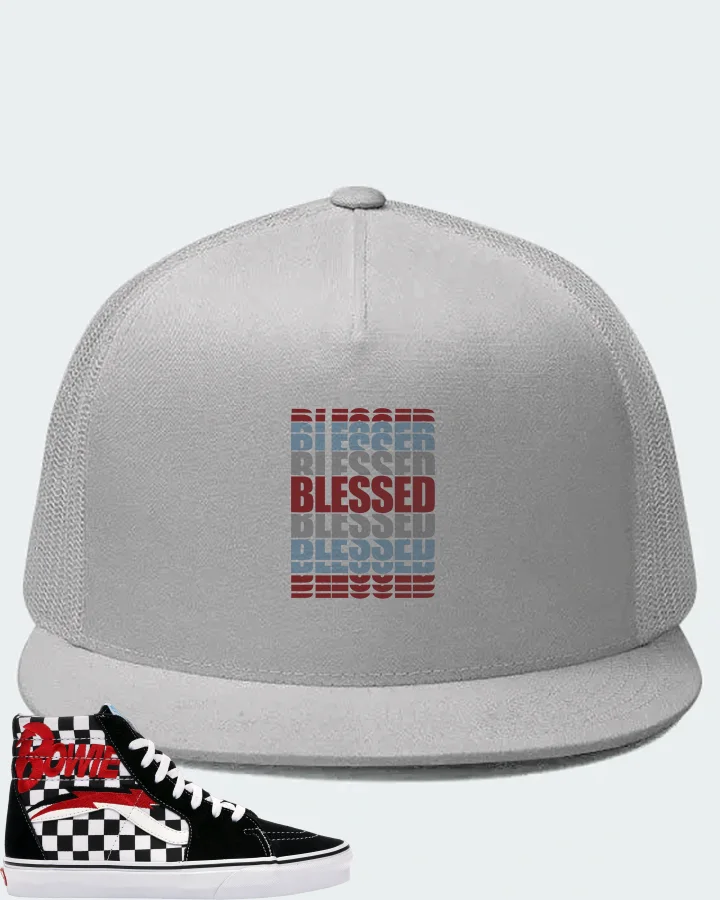 Vans Sk8-Hi Sneaker Matching White Hat - BLESSED Many Times