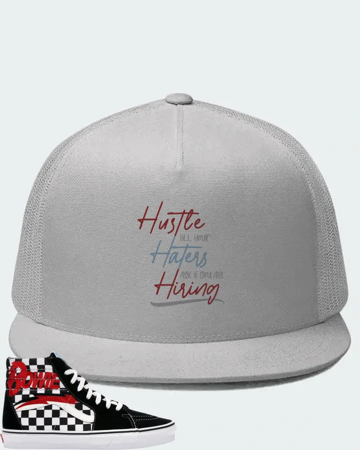 Vans Sk8-Hi Sneaker Matching White Hat - HUSTLE TILL YOUR HATERS ASK