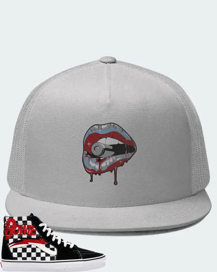 Vans Sk8-Hi Sneaker Matching White Hat - Kiss of Death