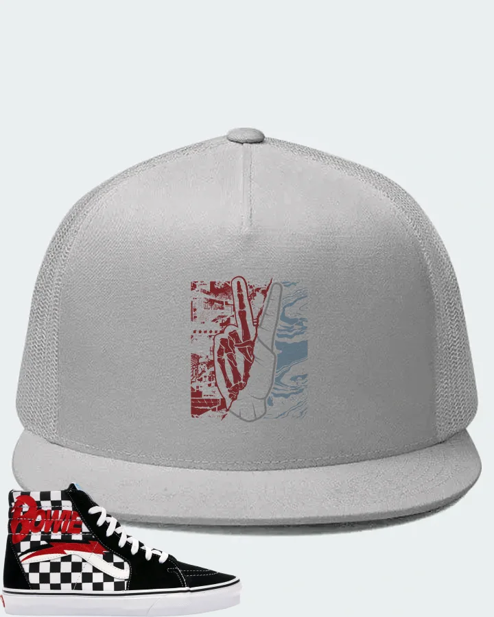 Vans Sk8-Hi Sneaker Matching White Hat - Peace of mind