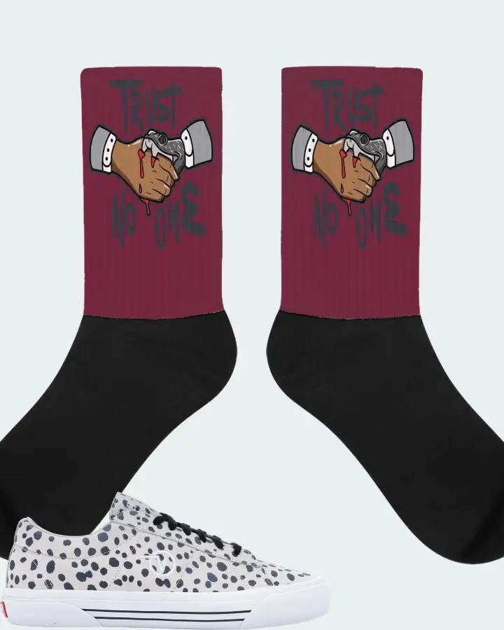 Socks in Maroon