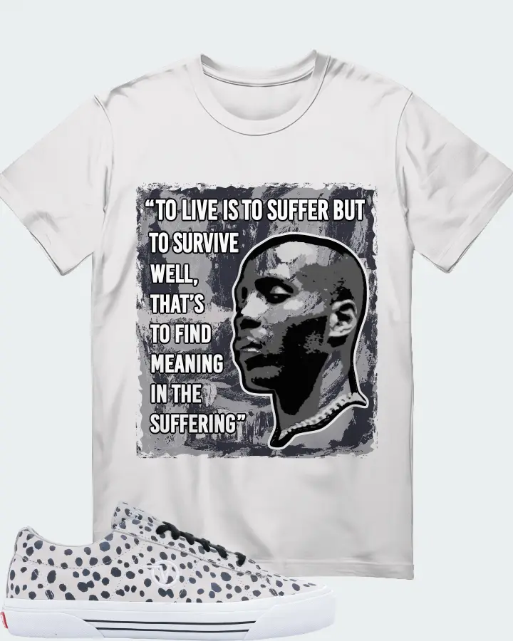 Vans Sid Pro Sneaker Matching White Kid's T-Shirt - DMX Suffer Quote