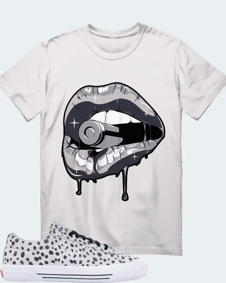 Vans Sid Pro Sneaker Matching White Kid's T-Shirt - Kiss of Death