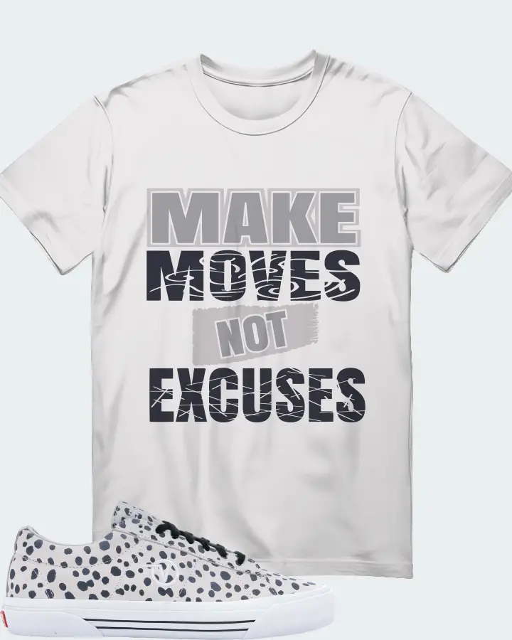 Vans Sid Pro Sneaker Matching White Kid's T-Shirt - Make Moves Not Excuses