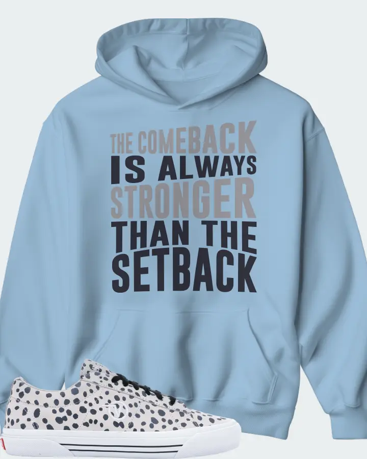Vans Sid Pro Sneaker Matching Carolina Blue Hoodie - The Comeback