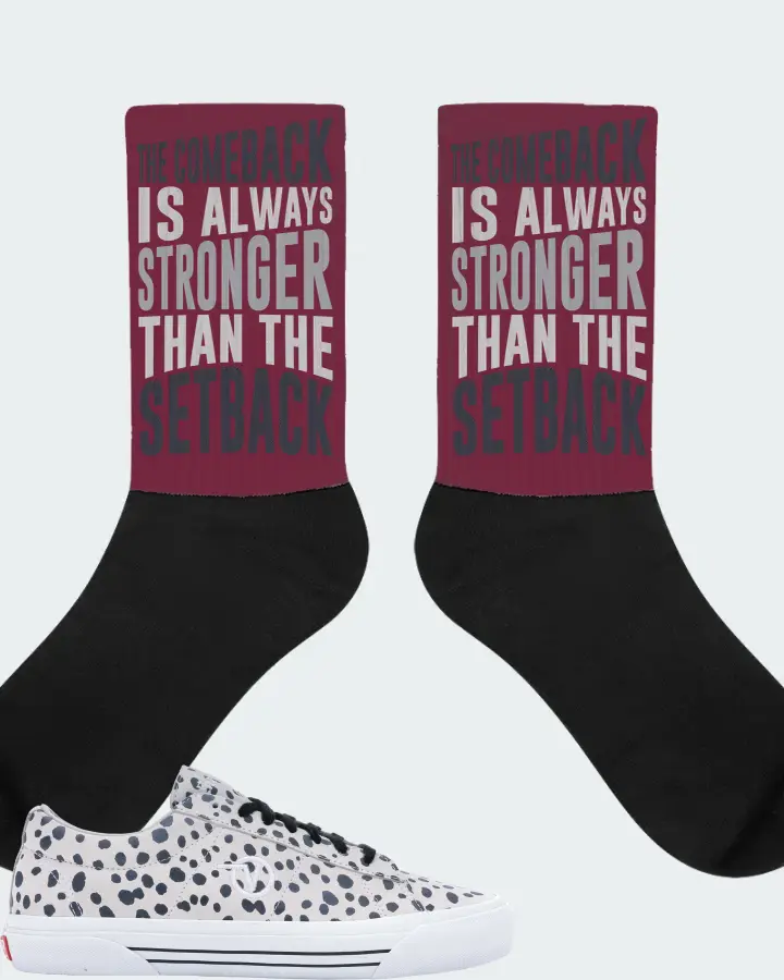 Socks in Maroon