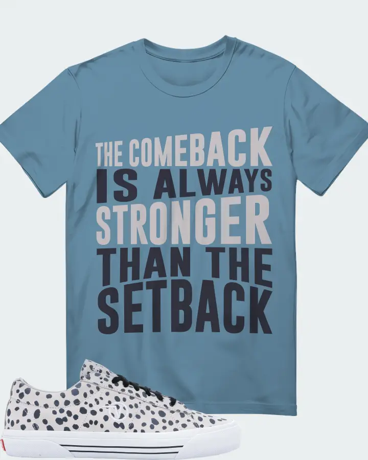 Vans Sid Pro Sneaker Matching Steel Blue T-Shirt - The Comeback