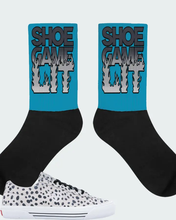 Socks in Aqua