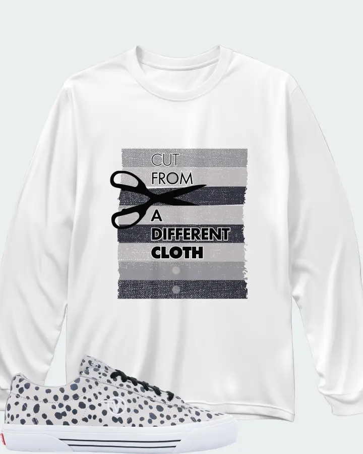 Vans Sid Pro Sneaker Matching White Long Sleeve T-Shirt - Cut From a Different Cloth