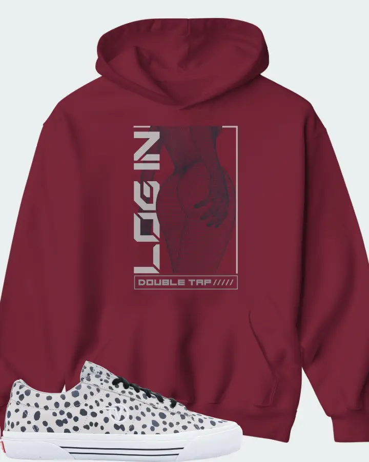 Hoodie in Maroon