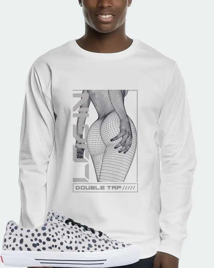 Vans Sid Pro Sneaker Matching White Long Sleeve T-Shirt (LOGIN) - View 2