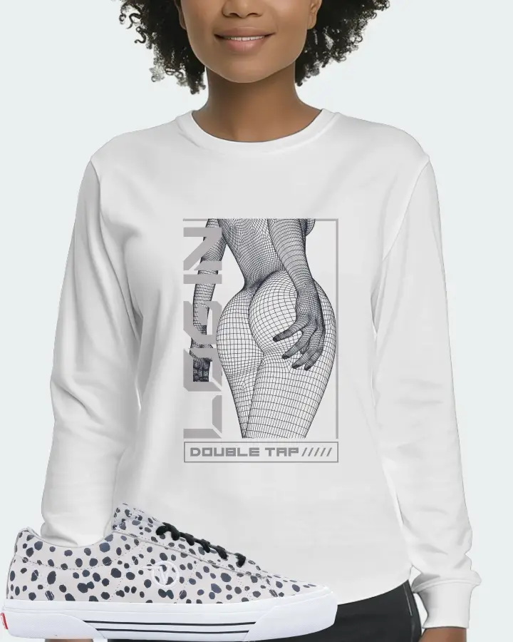 Vans Sid Pro Sneaker Matching White Long Sleeve T-Shirt (LOGIN) - View 3