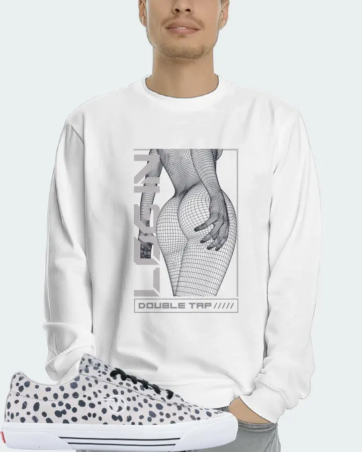 Vans Sid Pro Sneaker Matching White Long Sleeve T-Shirt (LOGIN) - View 4