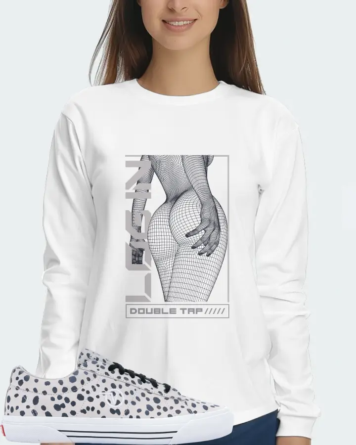 Vans Sid Pro Sneaker Matching White Long Sleeve T-Shirt (LOGIN) - View 5