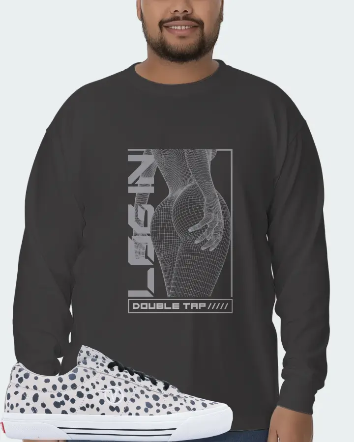 Vans Sid Pro Sneaker Matching Dark Grey Long Sleeve T-Shirt (LOGIN) - View 6