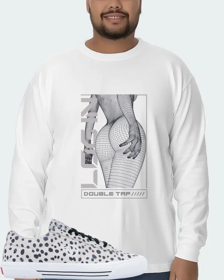 Vans Sid Pro Sneaker Matching White Long Sleeve T-Shirt (LOGIN) - View 6