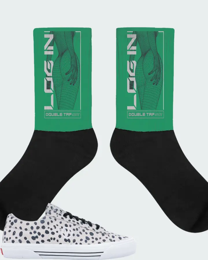 Socks in Kelly Green