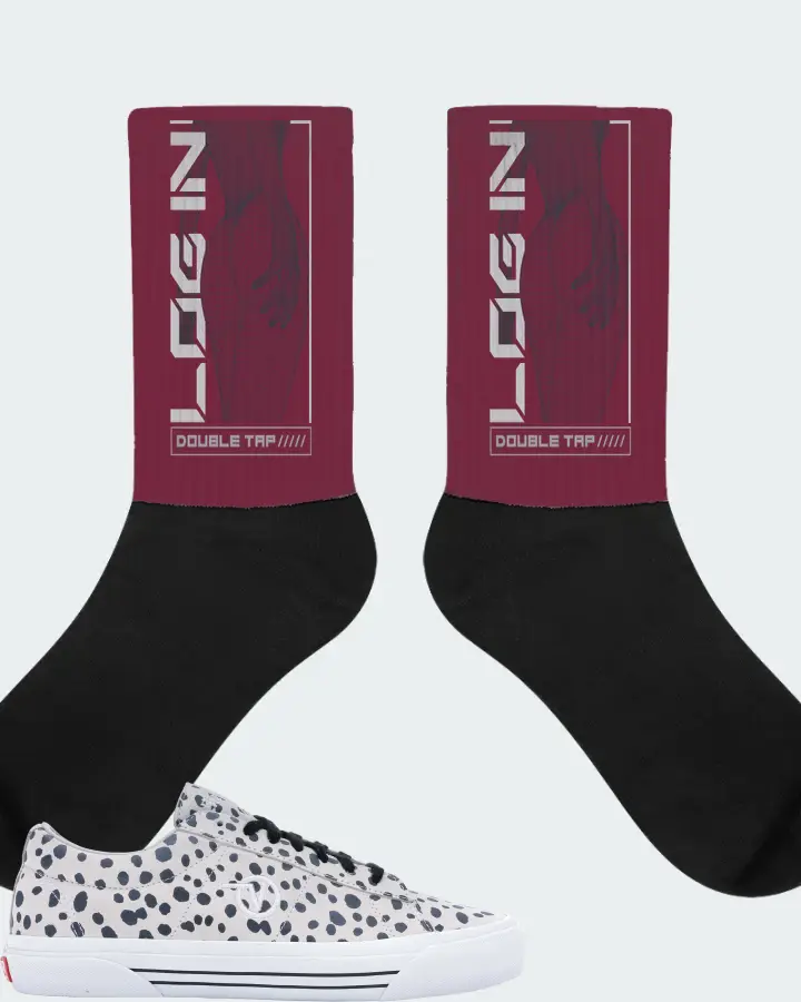 Socks in Maroon