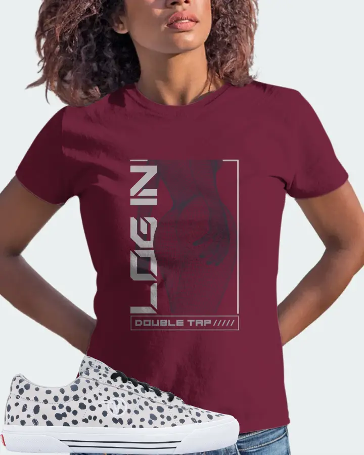 Vans Sid Pro Sneaker Matching Maroon Kid's T-Shirt (LOGIN) - View 3
