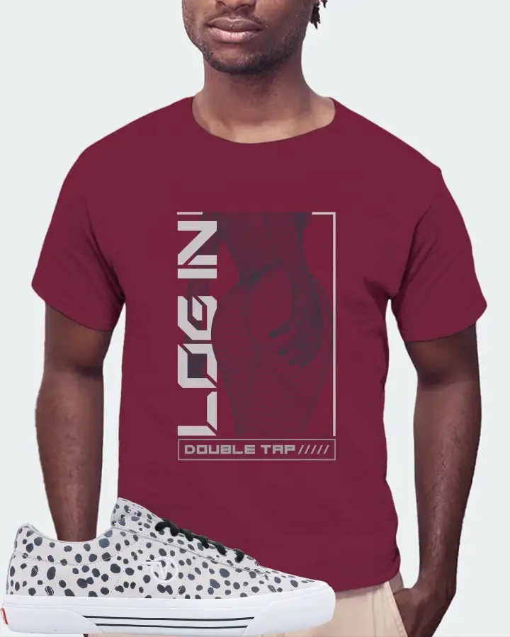 Vans Sid Pro Sneaker Matching Maroon Kid's T-Shirt (LOGIN) - View 4