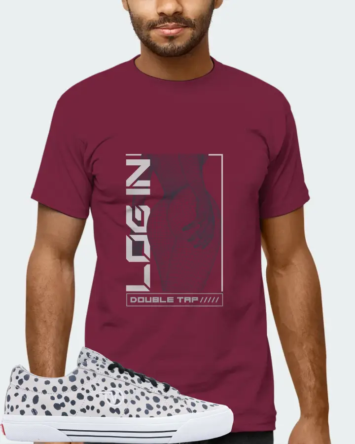 Vans Sid Pro Sneaker Matching Maroon Kid's T-Shirt (LOGIN) - View 6