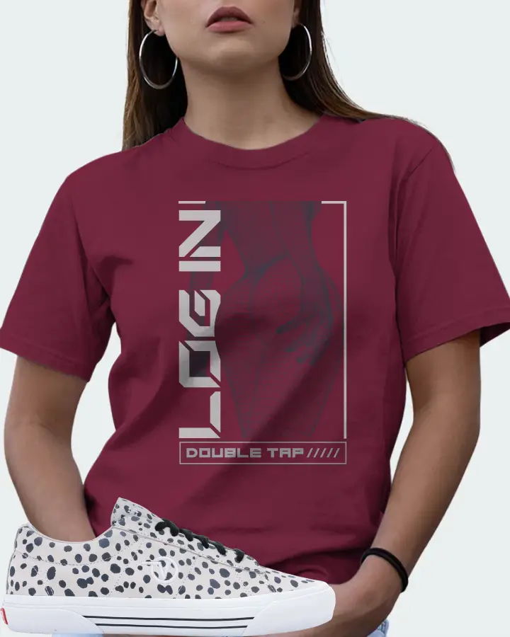 Vans Sid Pro Sneaker Matching Maroon Kid's T-Shirt (LOGIN) - View 7
