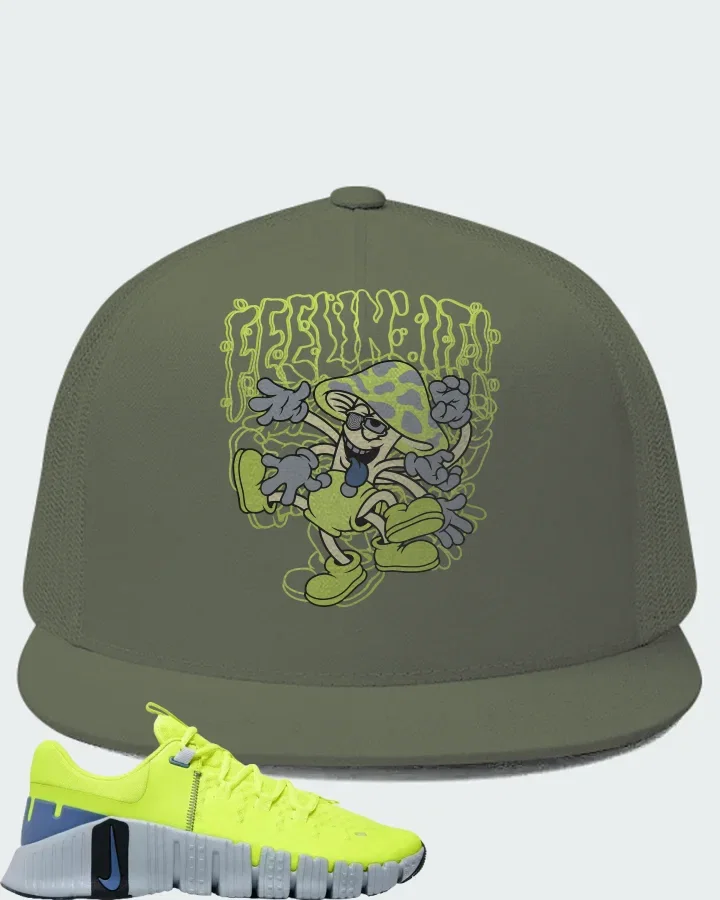 NIke Free Metcon 5 Volt Wolf Grey Matching Hat