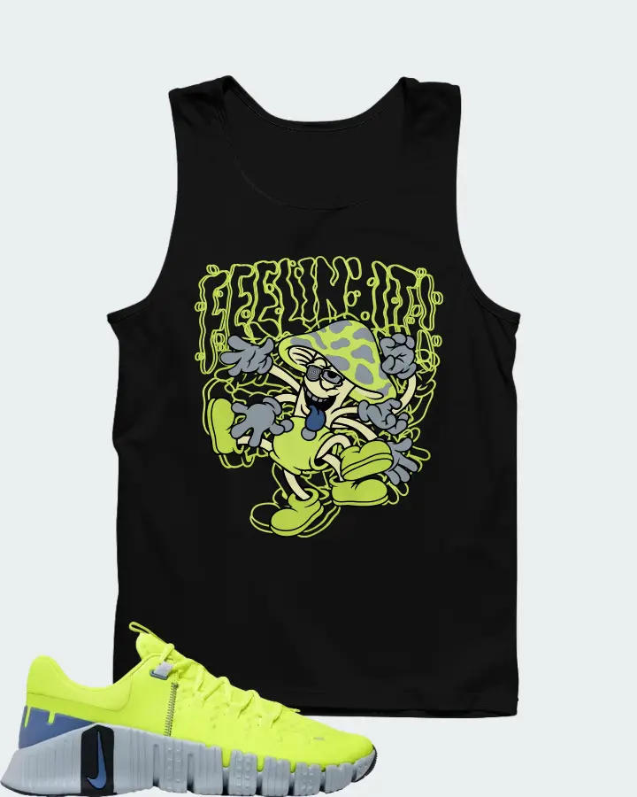 NIke Free Metcon 5 Volt Wolf Grey Matching Tank Top