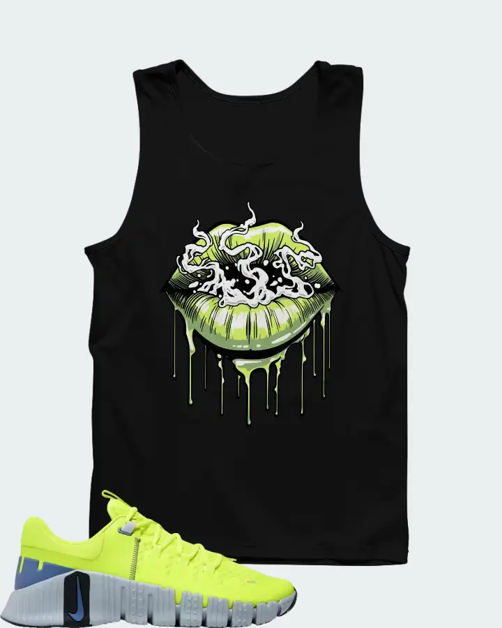 NIke Free Metcon 5 Volt Wolf Grey Matching Tank Top