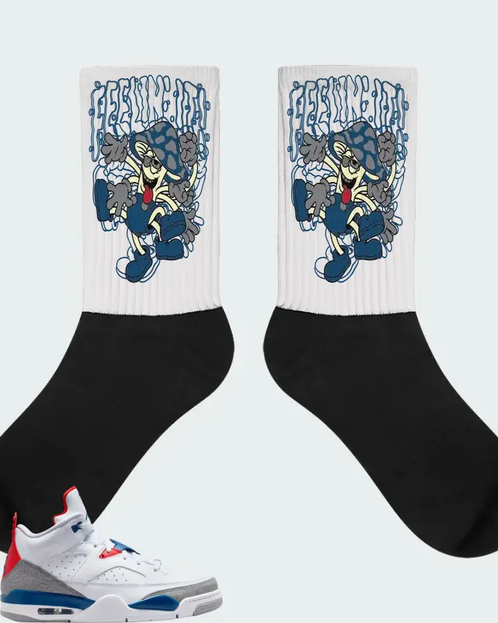 Air Jordan Sons of Mars Low True Blue Matching Socks