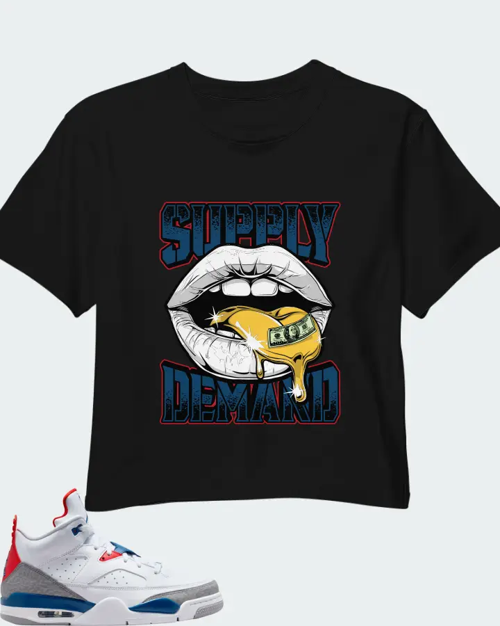Air Jordan Sons of Mars Low True Blue Matching Crop Top