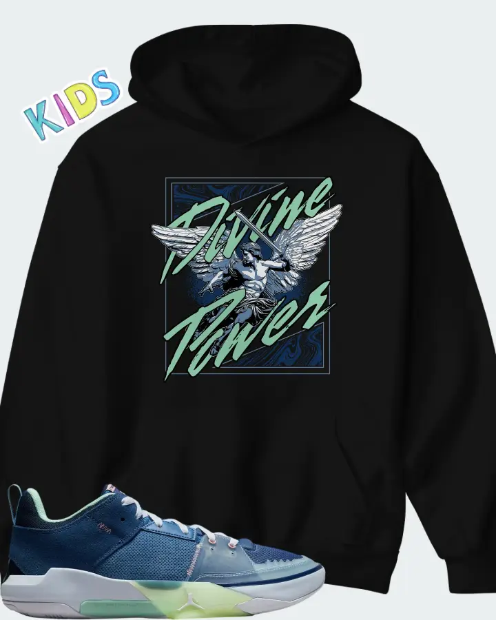 Air Jordan One Take 5 Stone Blue Matching Kid's Hoodie