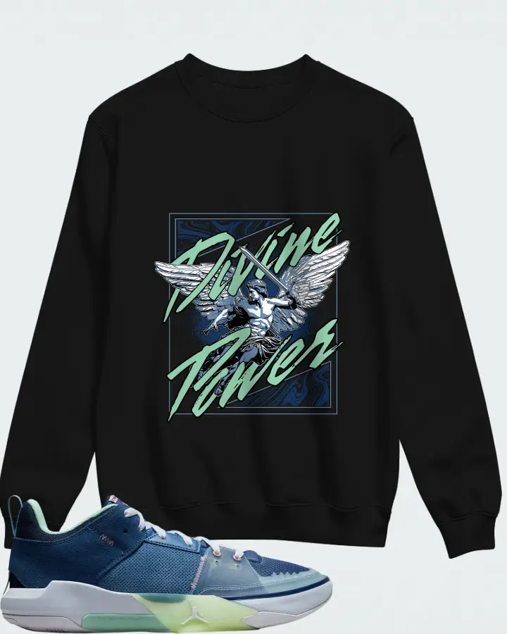 Air Jordan One Take 5 Stone Blue Matching Sweatshirt