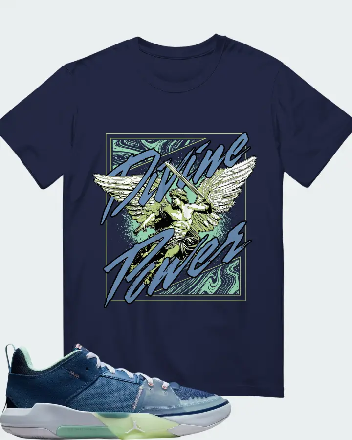 Air Jordan One Take 5 Stone Blue Matching T-Shirt
